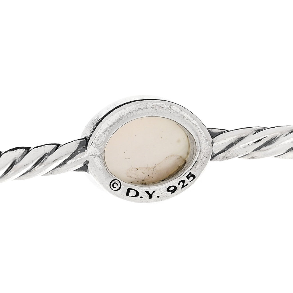 Sterling Silver Moon Quartz 3mm Color Classics Four Station Bangle Bracelet