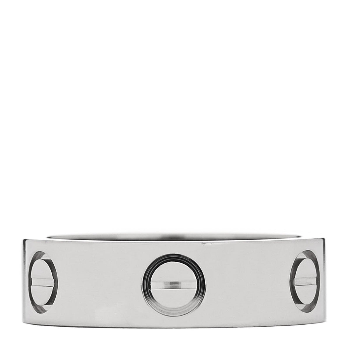 18K White Gold 5.5mm LOVE Ring 53 6.25