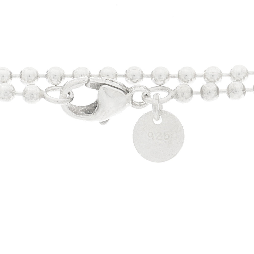 Sterling Silver Return To Tiffany Heart Pendant Bead Chain Necklace