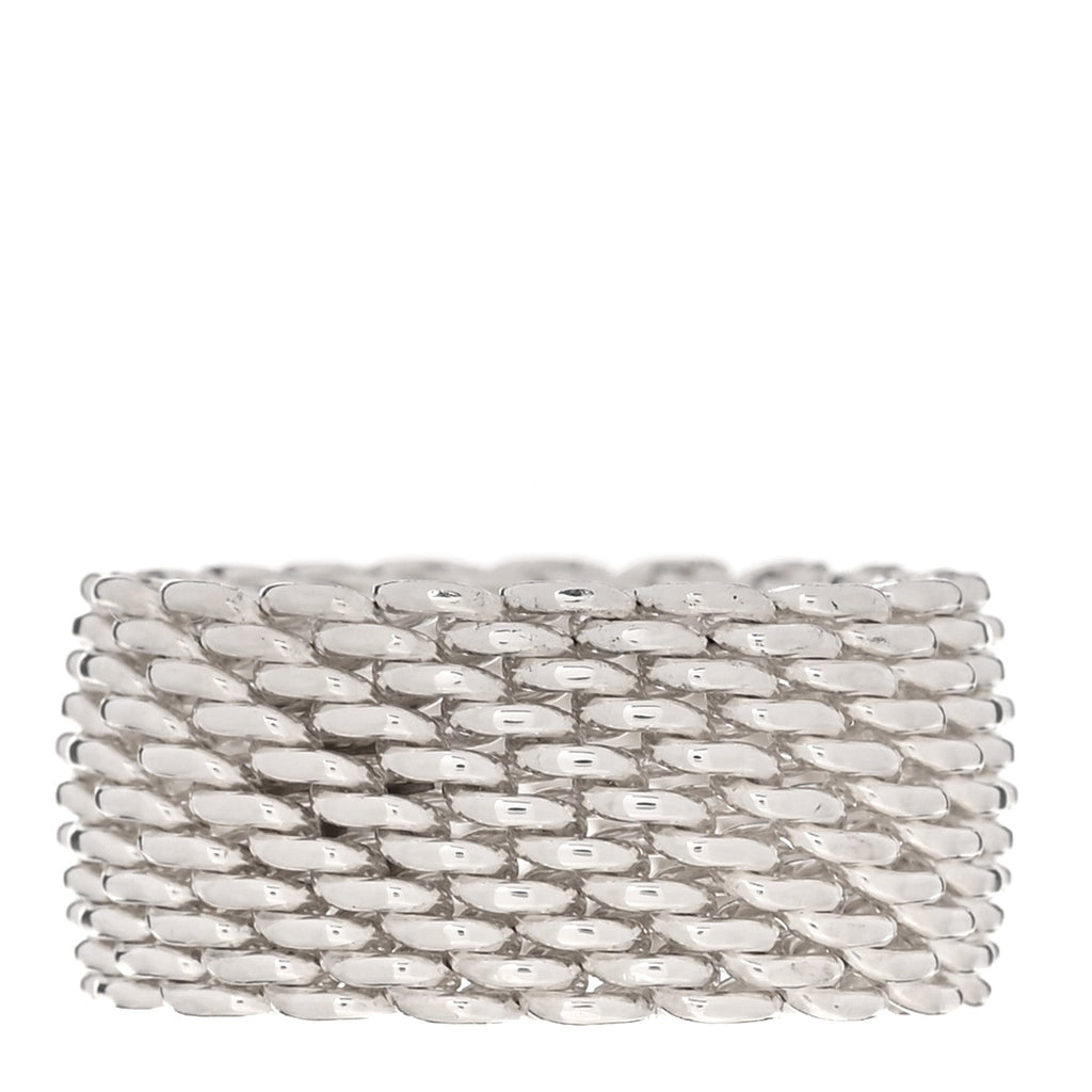 Sterling Silver Somerset Mesh Ring 54 6.75