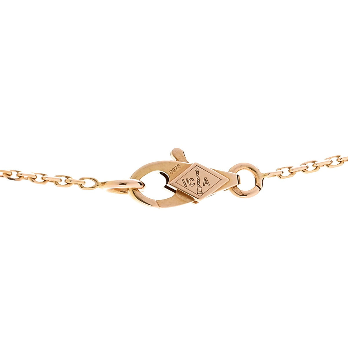 18K Rose Gold Sweet Alhambra Pendant Necklace