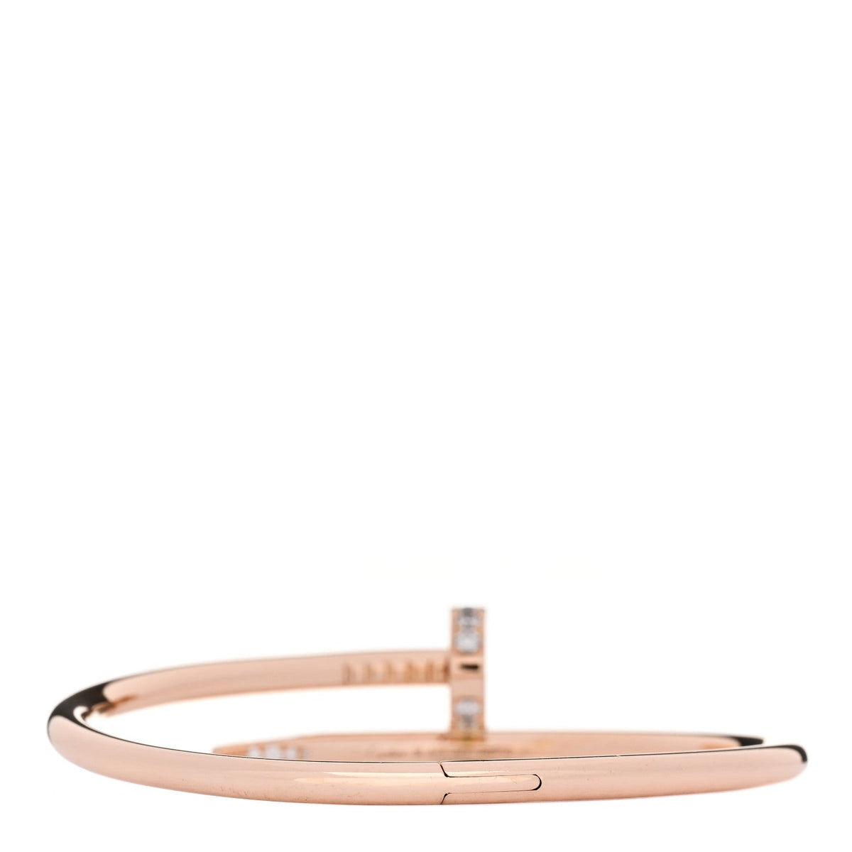 18K Pink Gold Diamond Juste Un Clou Bracelet 16