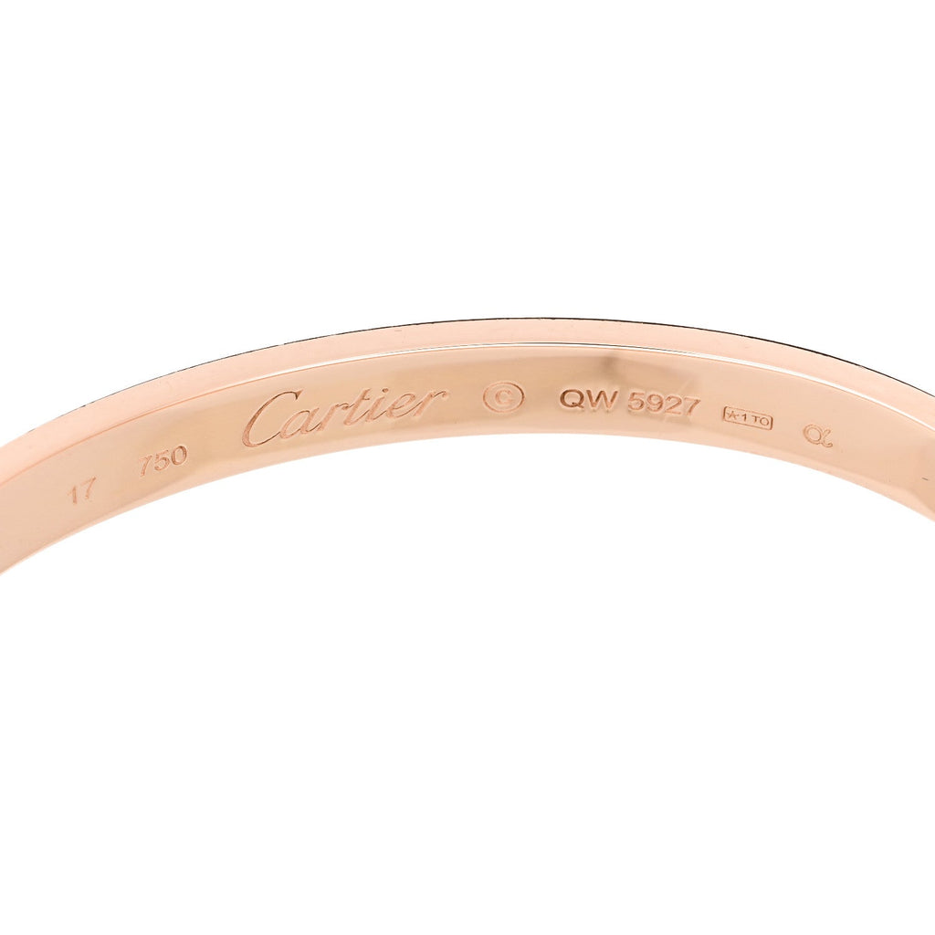 18K Pink Gold LOVE Bracelet 17