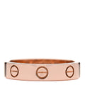18K Pink Gold Diamond 4mm LOVE Wedding Band Ring 50 5.25