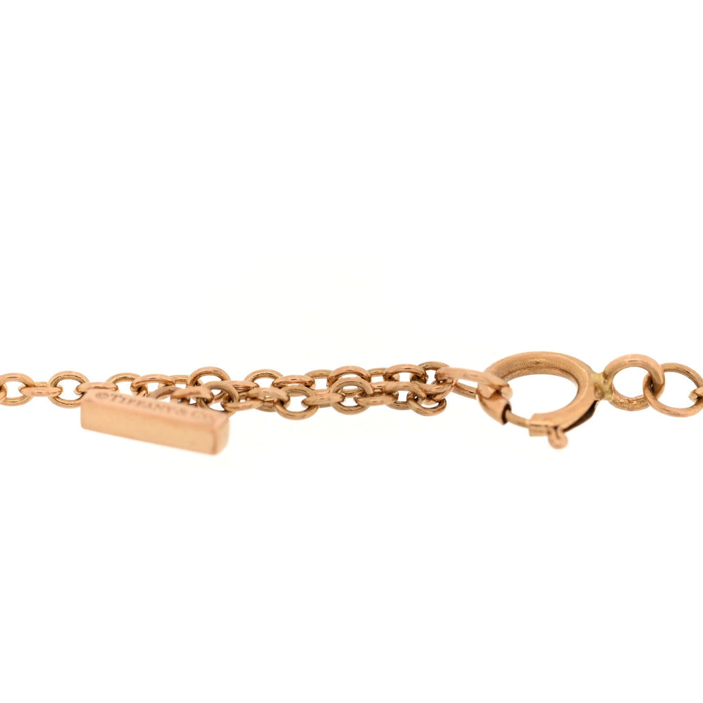 18K Rose Gold Diamond Mini T Smile Bracelet