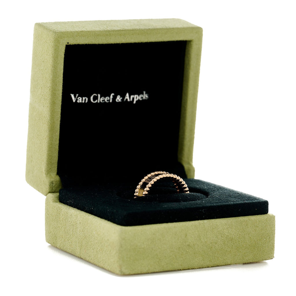 18K Rose Gold Perlee Signature Ring 52 6