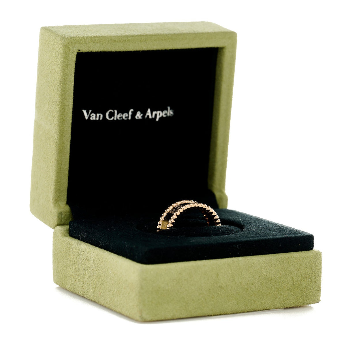 18K Rose Gold Perlee Signature Ring 52 6