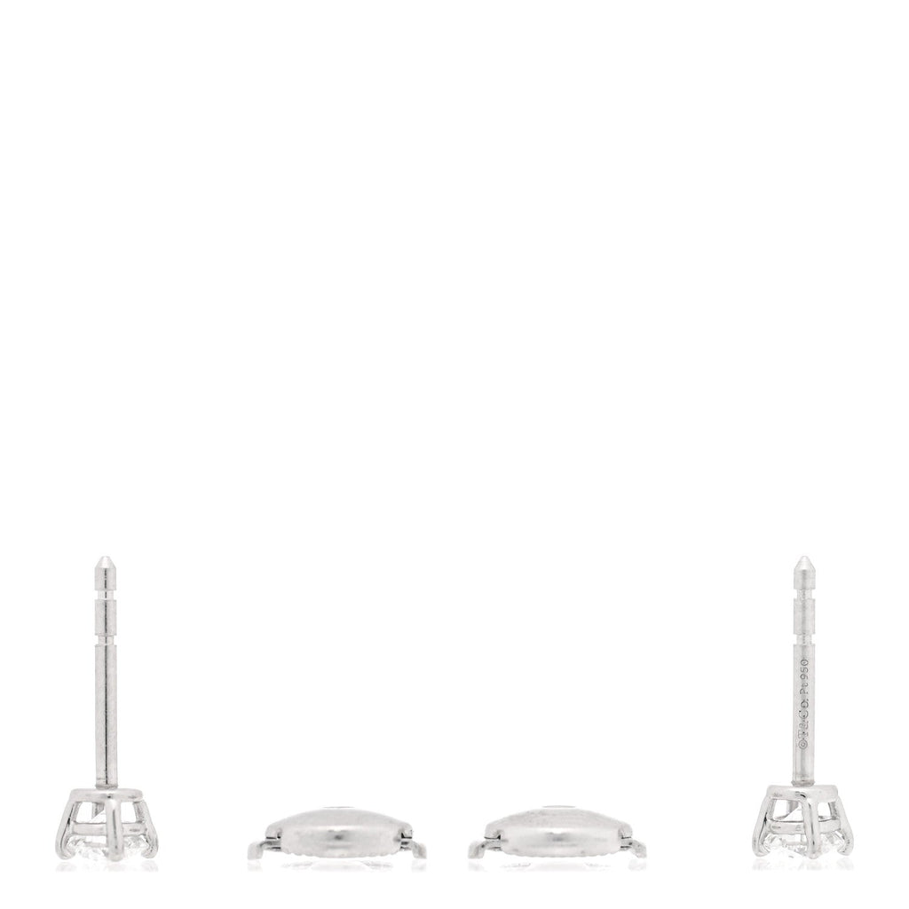 Platinum Diamond .50ctw Solitaire Earrings