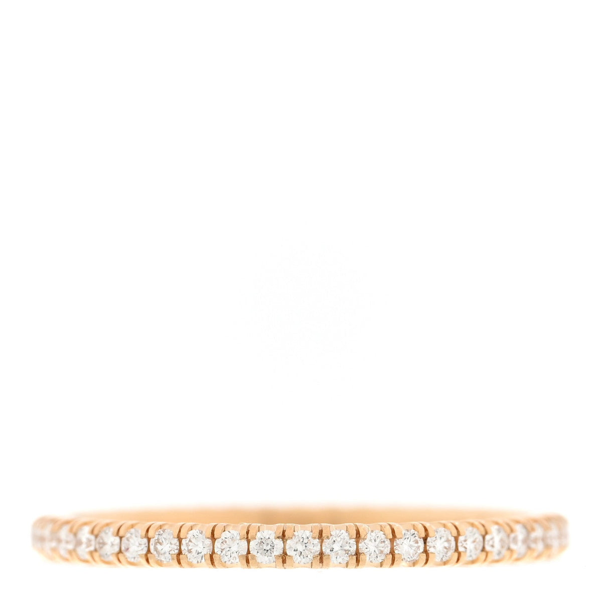 18K Yellow Gold Diamond 1.5mm Etincelle de Cartier Wedding Band Ring 49 5