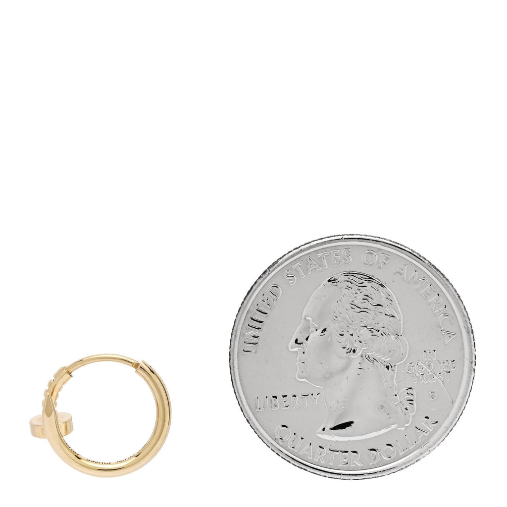 18K Yellow Gold Juste Un Clou Single Hoop Earring
