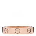 18K Pink Gold 3.5mm LOVE Wedding Band Ring 49 4.75