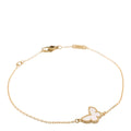 18K Yellow Gold Mother of Pearl Sweet Alhambra Butterfly Bracelet