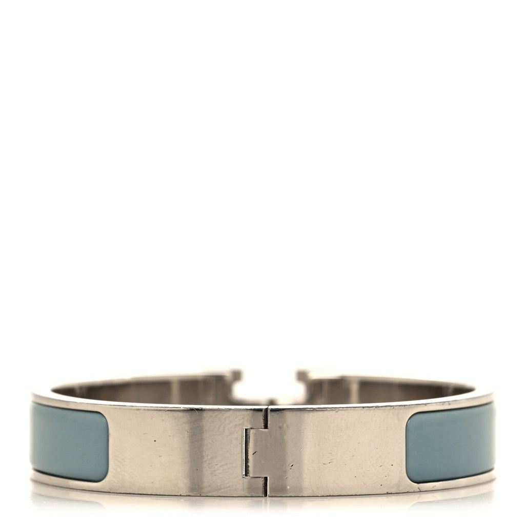 Enamel Narrow Clic Clac H Bracelet PM Gris Orage
