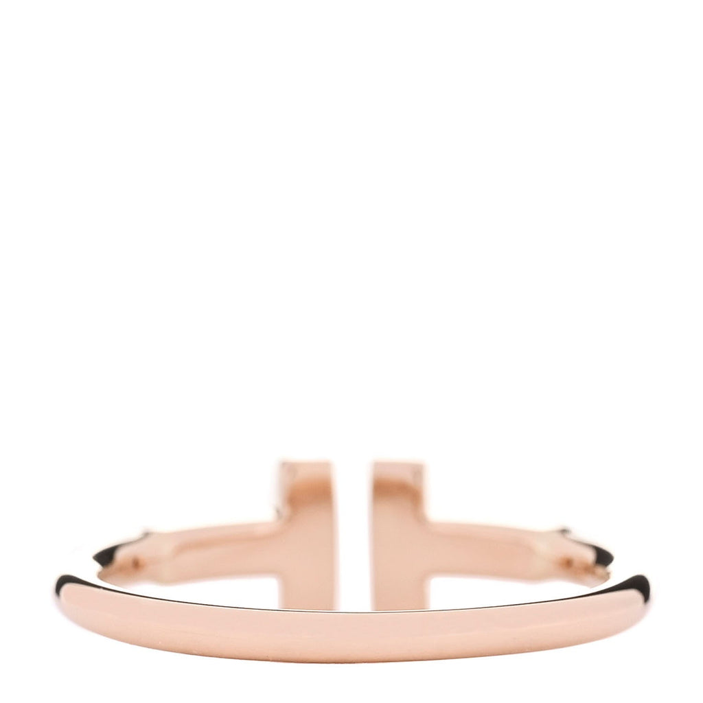 18K Rose Gold T Wire Ring 50 5.5