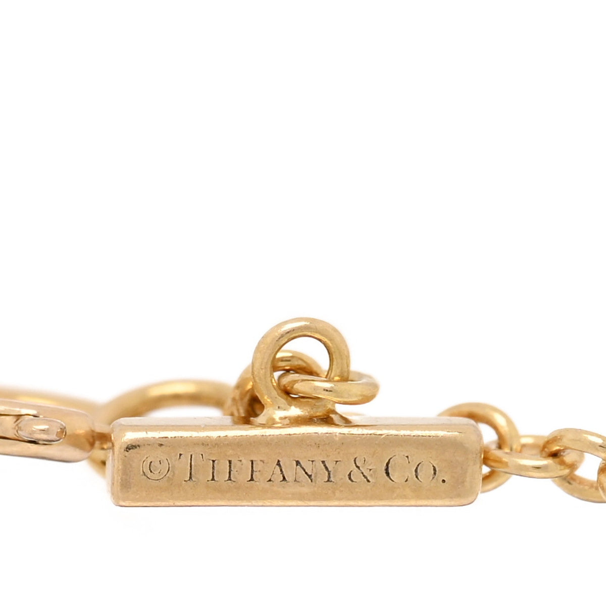 18K Yellow Gold Diamond T Smile Bracelet
