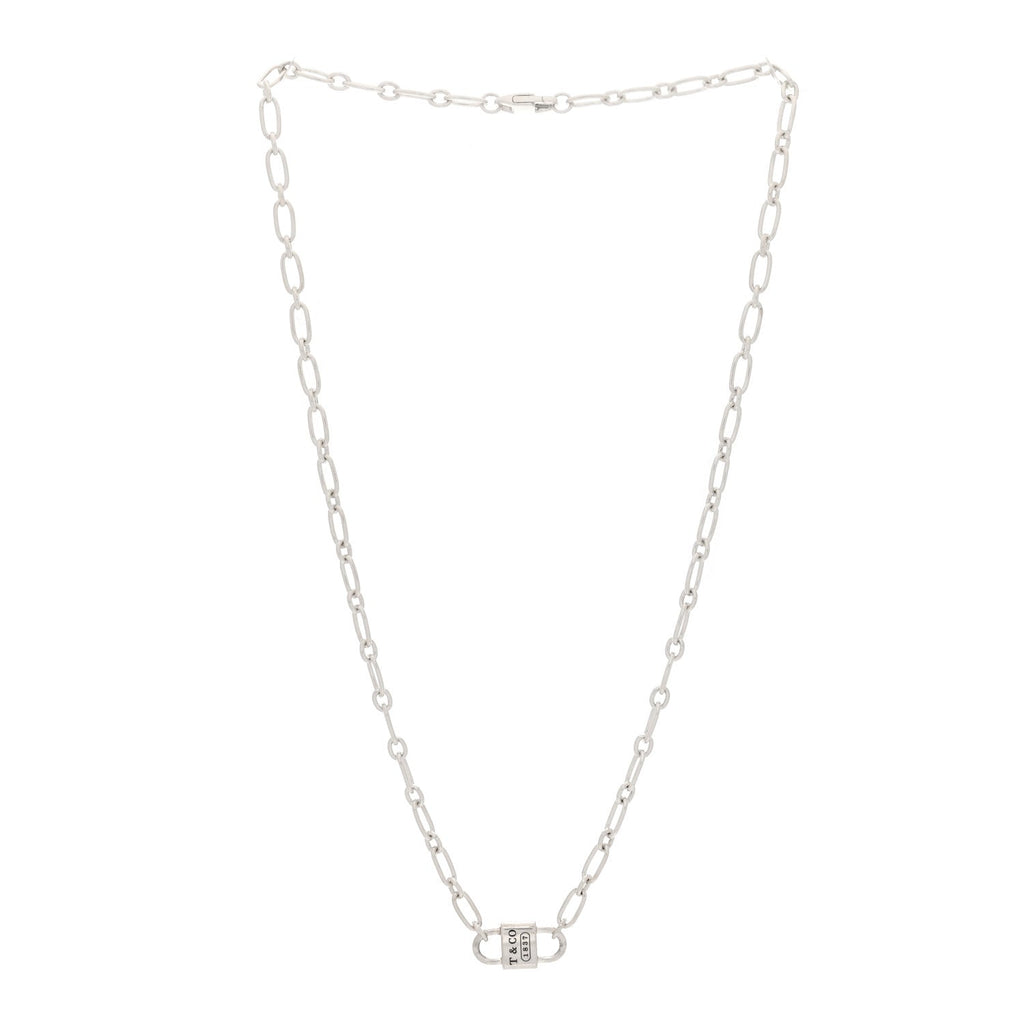 Sterling Silver 1837 Double Lock Necklace