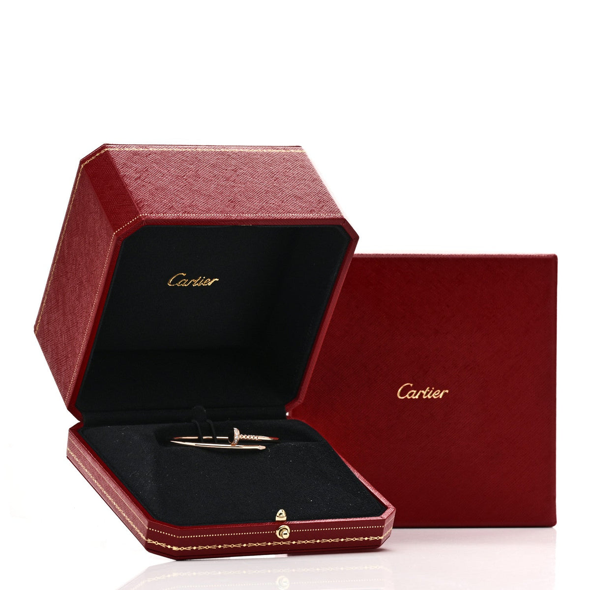 18K Pink Gold Diamond Small Juste Un Clou Bracelet 15