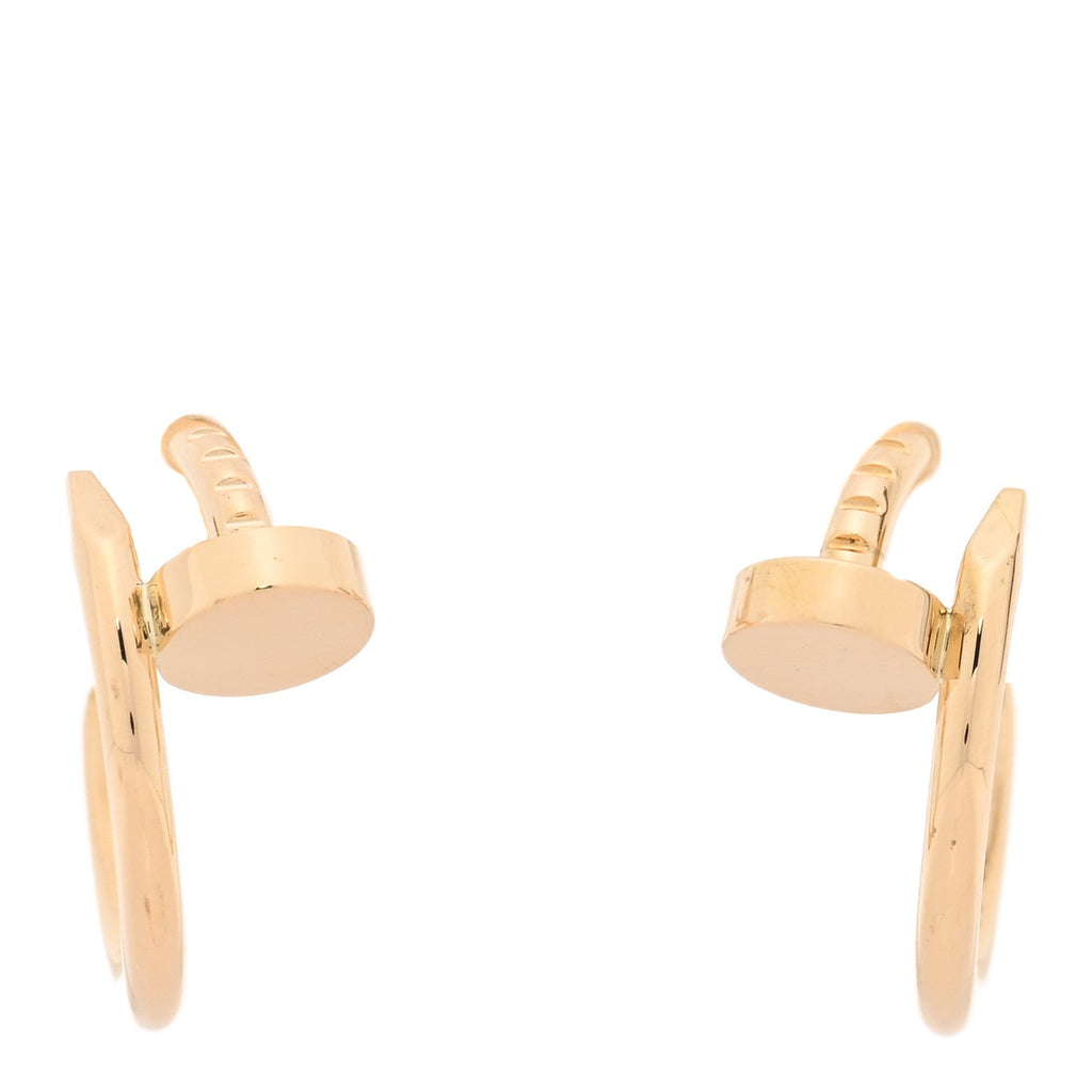 18K Yellow Gold Juste Un Clou Hoop Earrings
