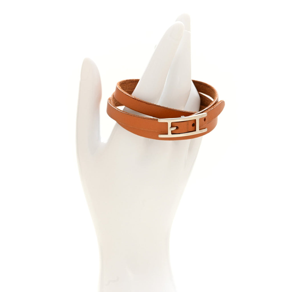 Barenia Hapi 3 MM Triple Tour Bracelet Fauve