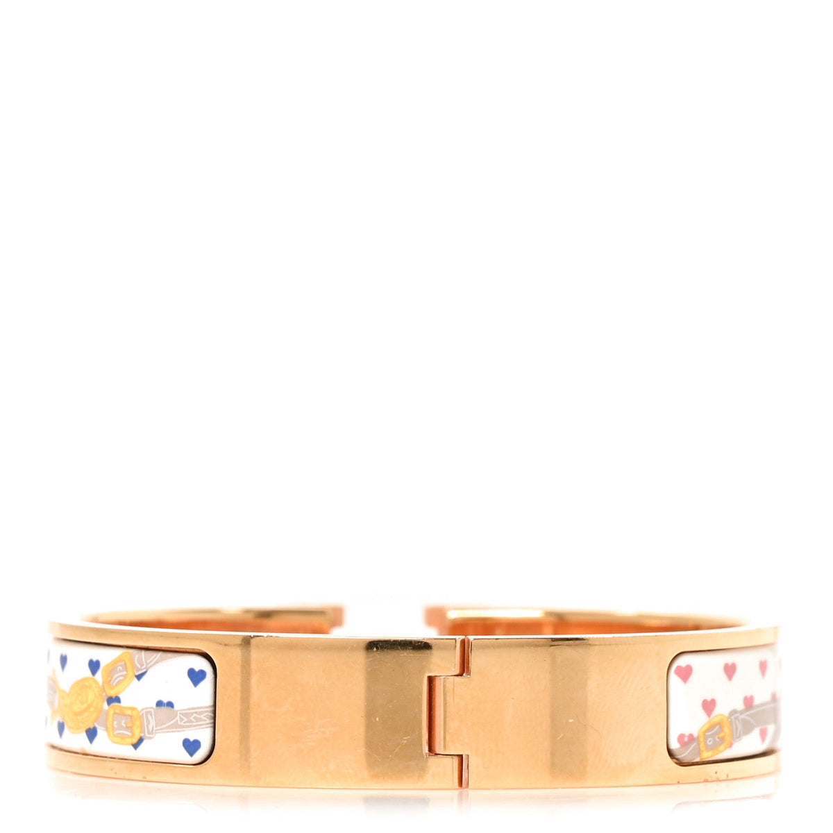 Enamel Narrow Print Brides de Gala Love Clic Clac H Bracelet PM Confettis
