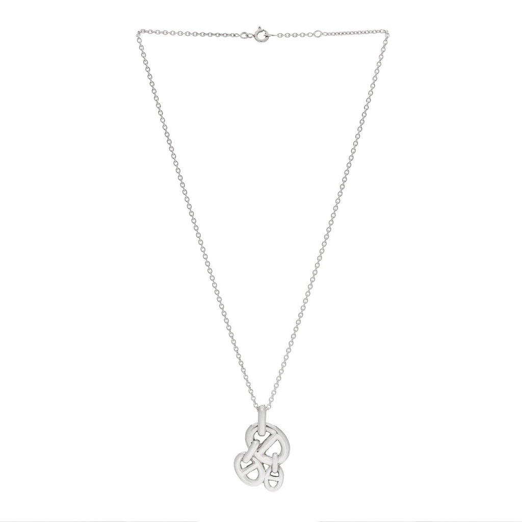 Sterling Silver Amulette Chaine d'Ancre Enchaine Pendant Necklace