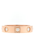 18K Pink Gold 8 Diamond 4mm LOVE Wedding Band Ring 49 5