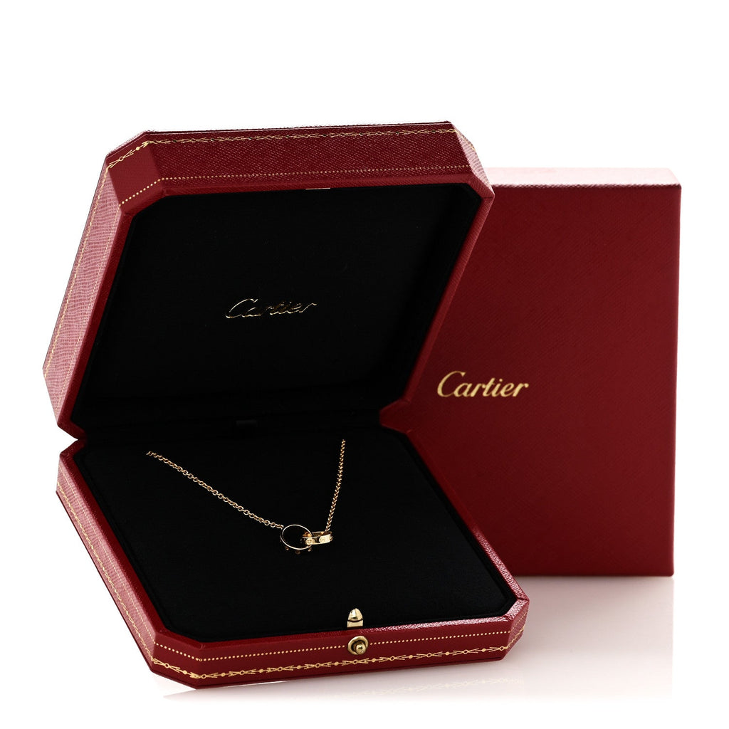 18K Yellow Gold Interlocking LOVE Necklace