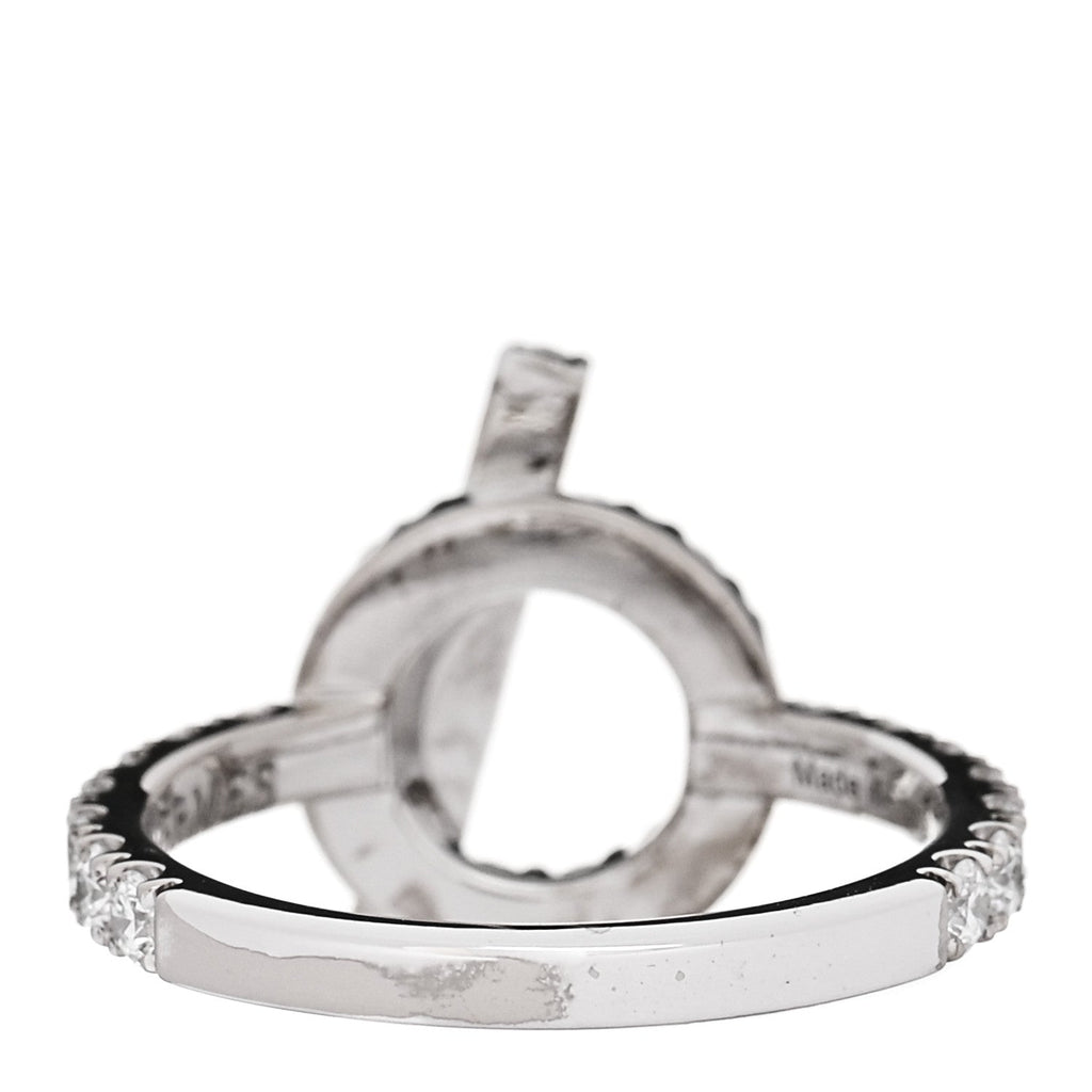 18K White Gold Diamond Finesse Ring 49 4.75