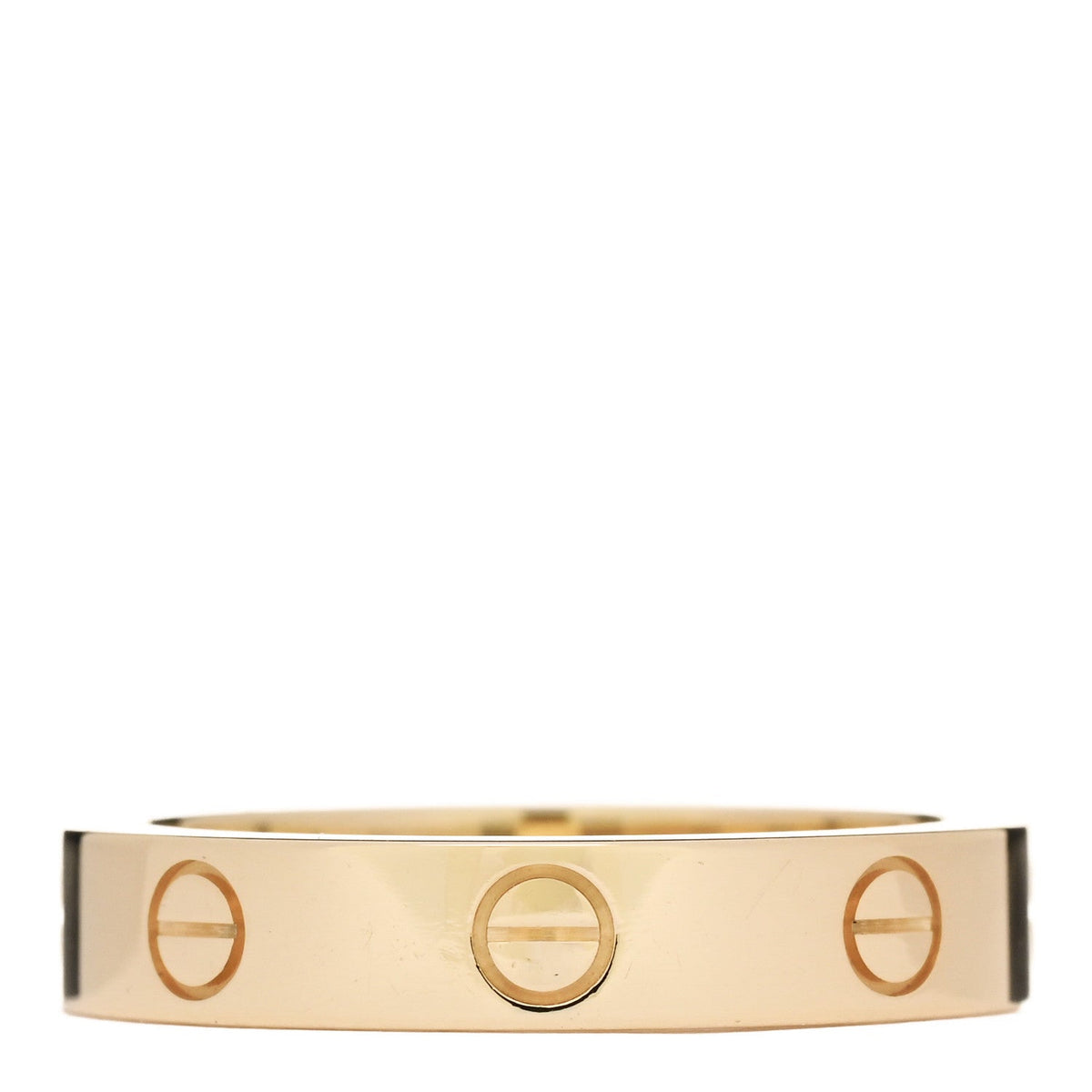 18K Yellow Gold Diamond 4mm LOVE Wedding Band Ring 53 6.25