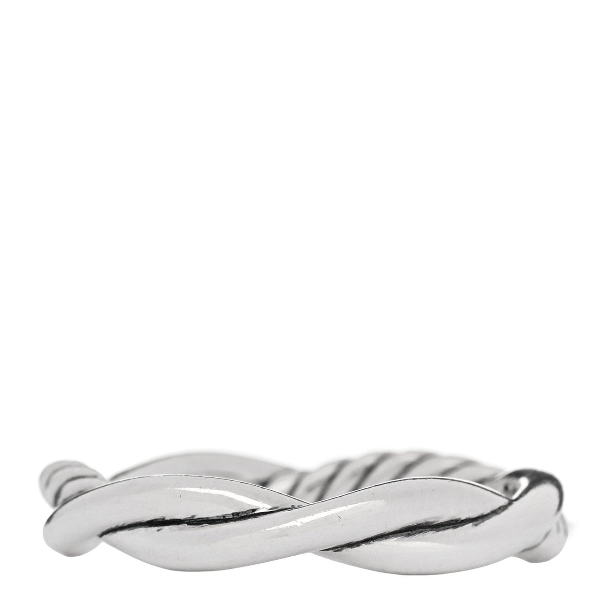 Sterling Silver 14K Yellow Gold Petite Infinity Band Ring 52 6