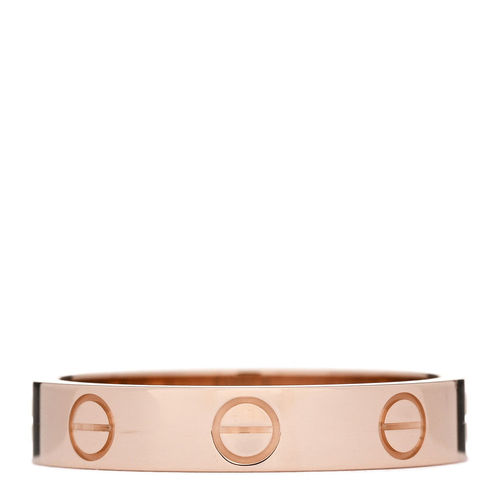 18K Pink Gold 3.5mm LOVE Wedding Band Ring 53 6.5