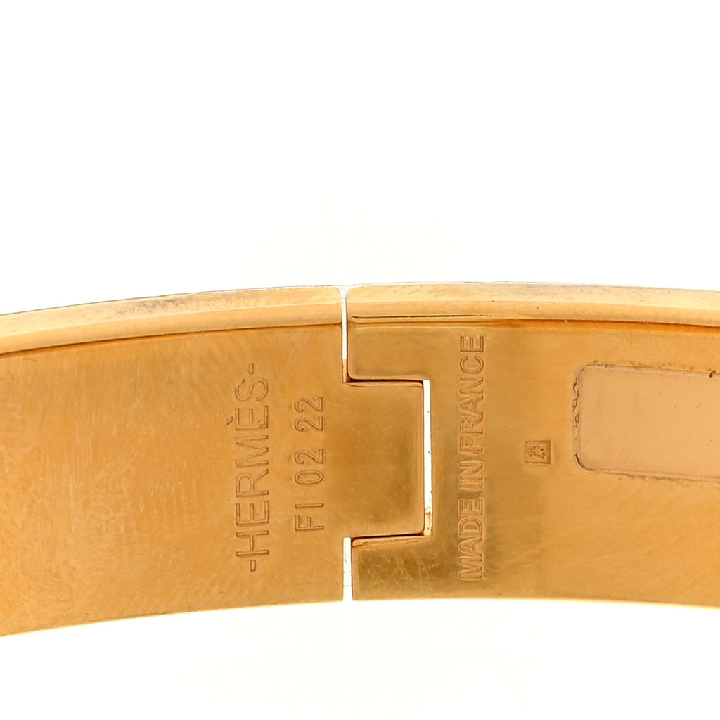 Enamel Narrow Clic Clac H Bracelet PM Rose Candeur