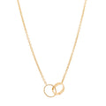 18K Yellow Gold Interlocking LOVE Necklace