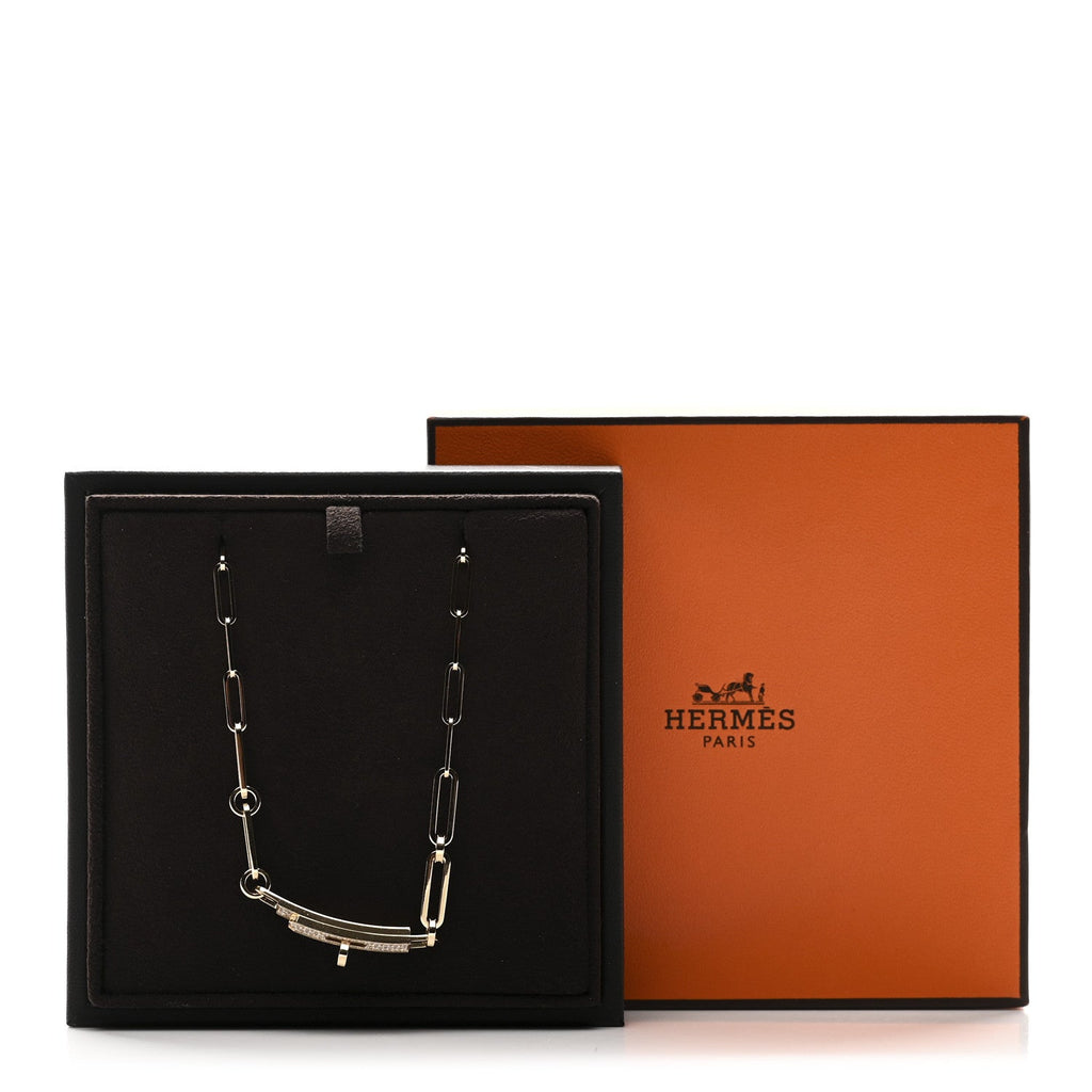18K Yellow Gold Diamond Pave Kelly Chaine Choker Necklace