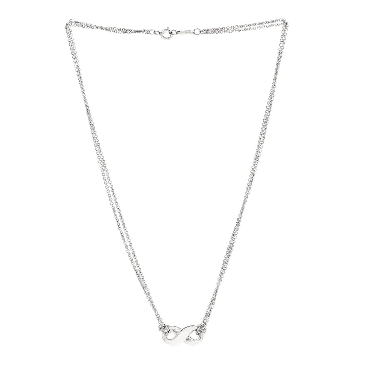 Sterling Silver Figure 8 Pendant Necklace