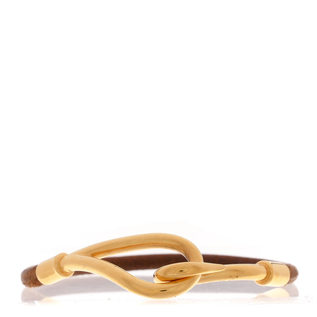 Natural Bridle Jumbo Hook Bracelet Bouton