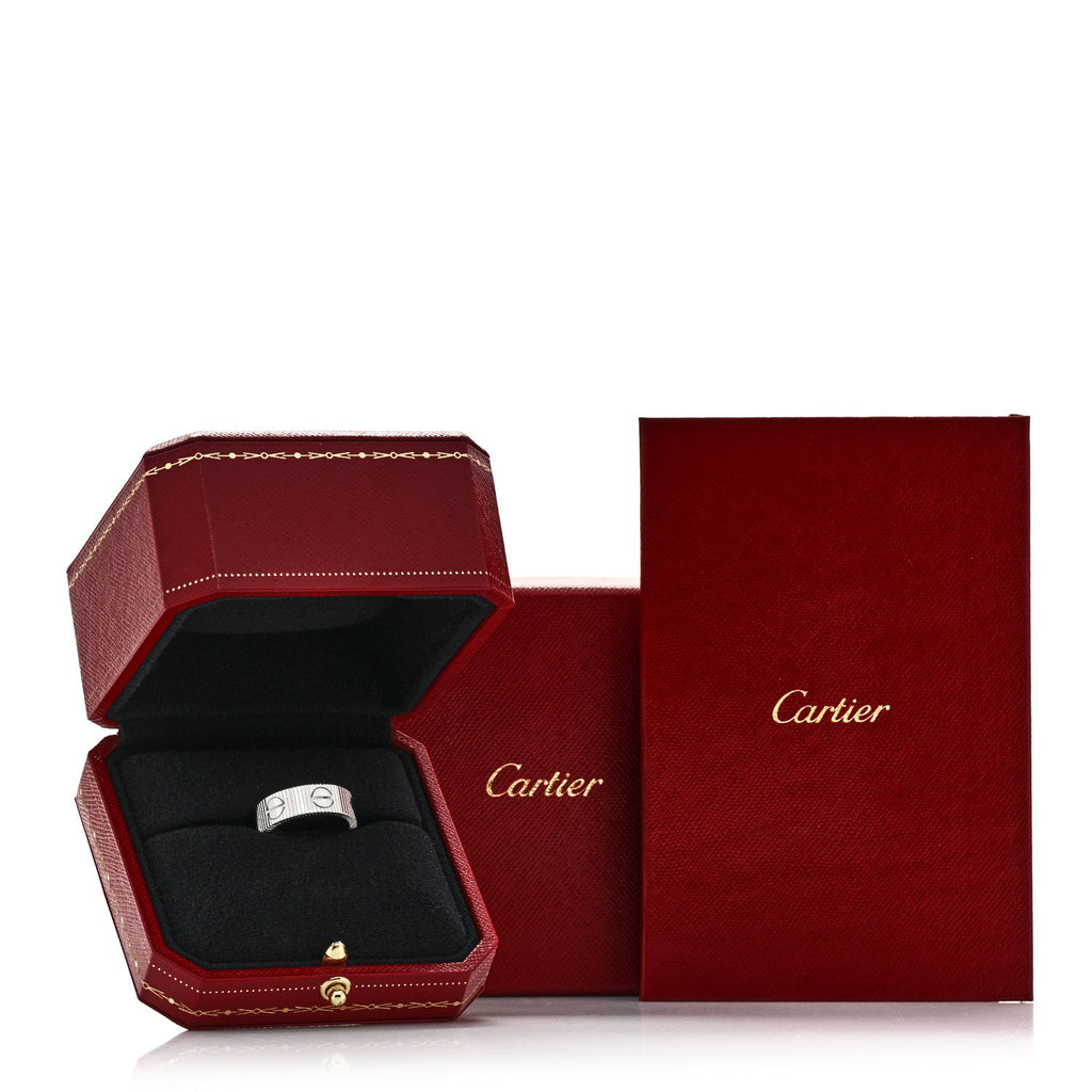 18K White Gold 6.5mm LOVE Unlimited Ring 54 7