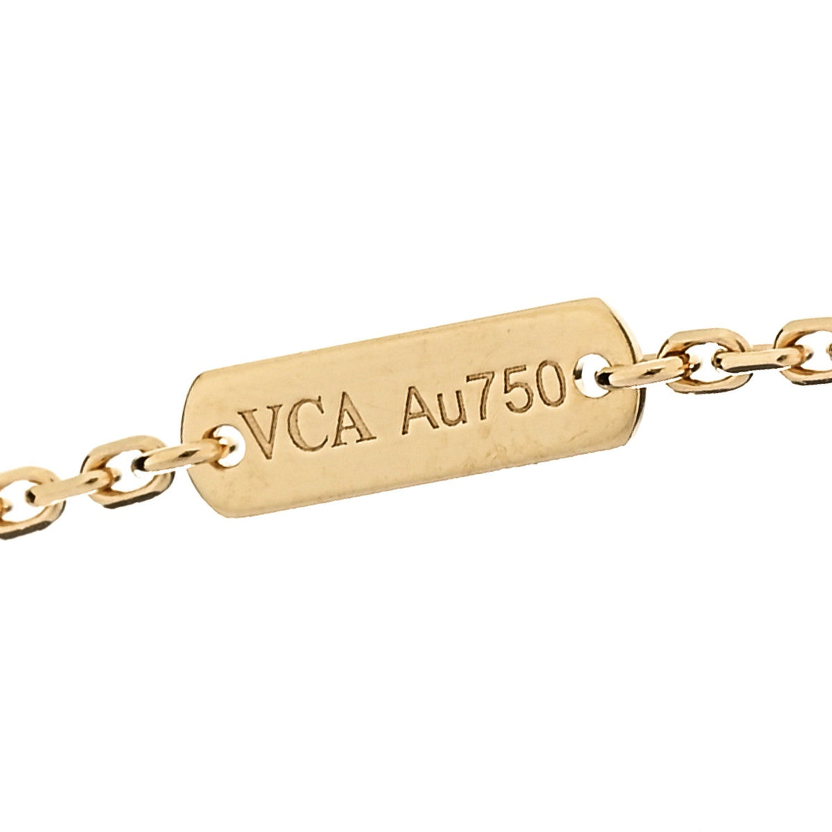 18K Yellow Gold Vintage Alhambra Pendant Necklace
