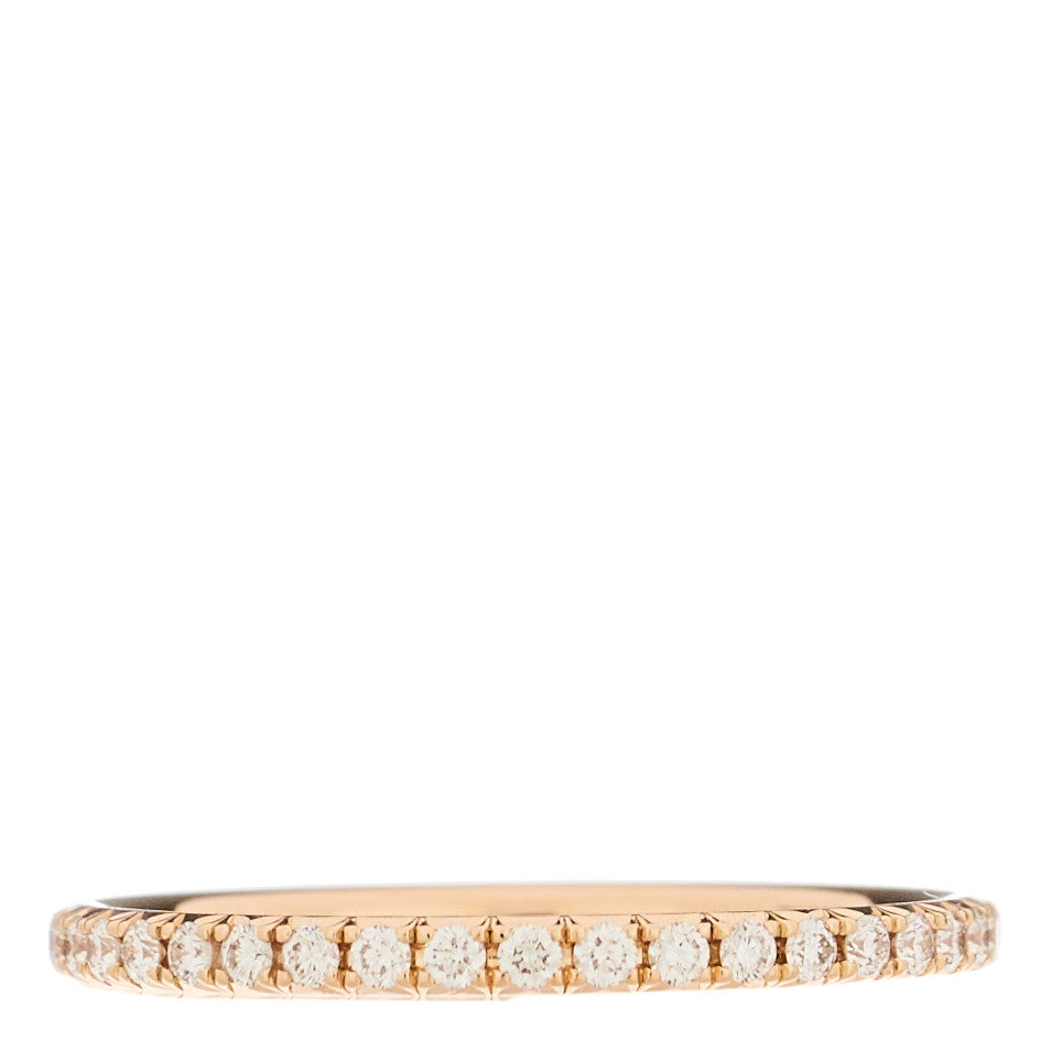 18K Rose Gold Diamond .34ctw Soleste Full Eternity Band Ring 47 4.25