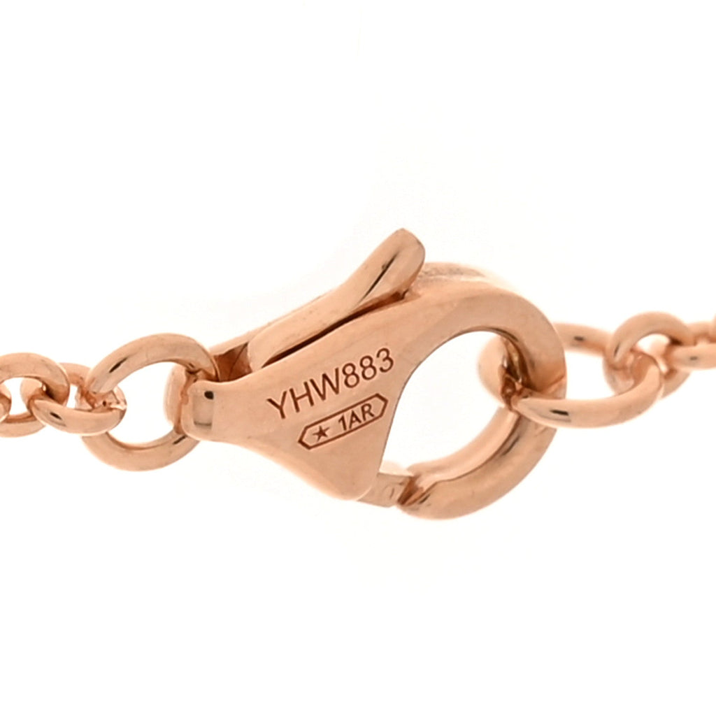 18K Pink Gold Interlocking LOVE Necklace