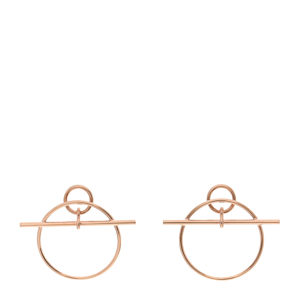 18K Rose Gold PM Loop Earrings