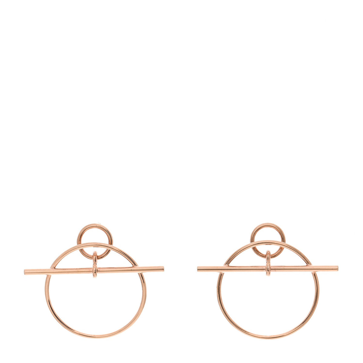 18K Rose Gold PM Loop Earrings