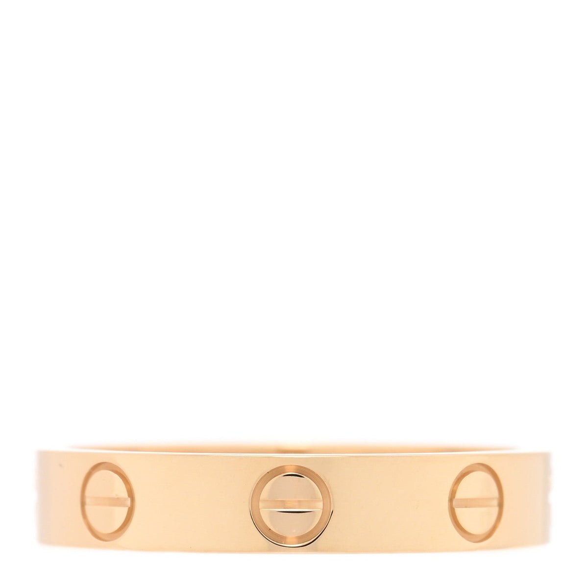 18K Yellow Gold 3.5mm LOVE Wedding Band Ring 53 6.5