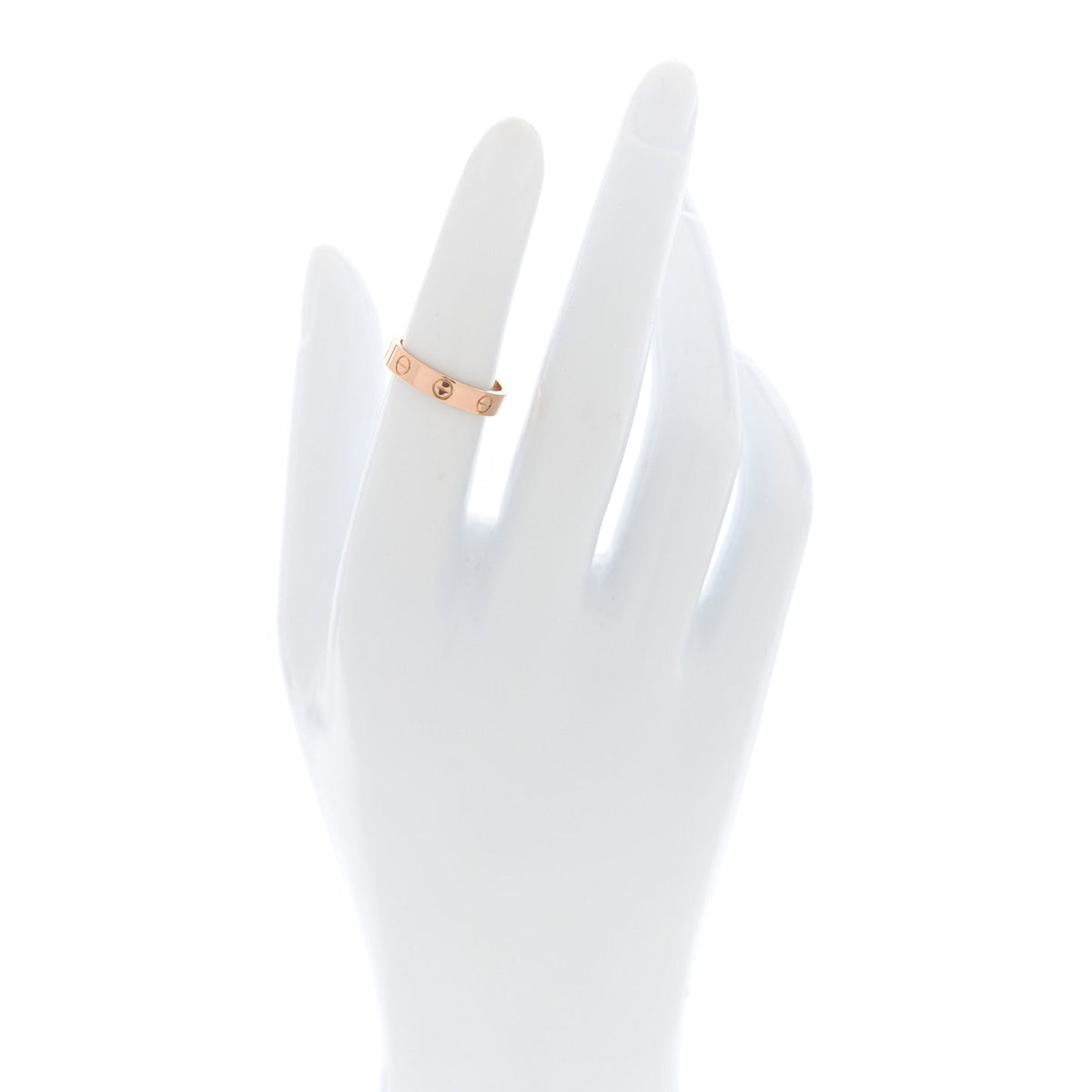 18K Pink Gold 3.5mm LOVE Wedding Band Ring 50 5.25