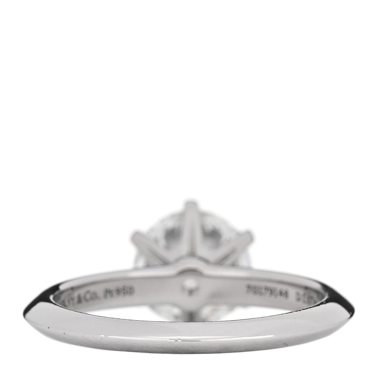 Platinum Diamond 1.67ct Solitaire Engagement Ring 51 5.75