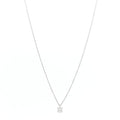 Platinum Diamond .33ct Solitaire Pendant Necklace