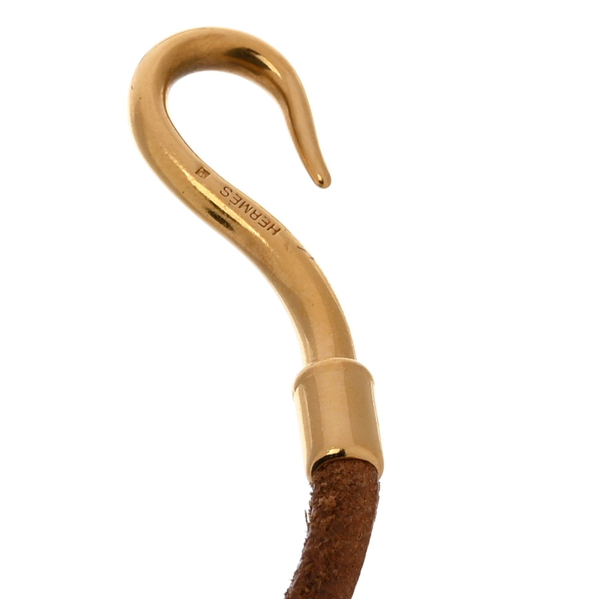 Natural Bridle Jumbo Hook Bracelet Bouton