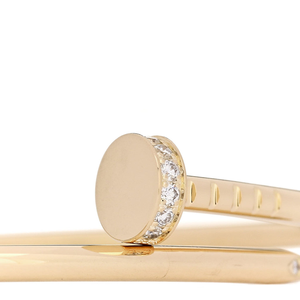 18K Yellow Gold Diamond Small Juste Un Clou Bracelet 15