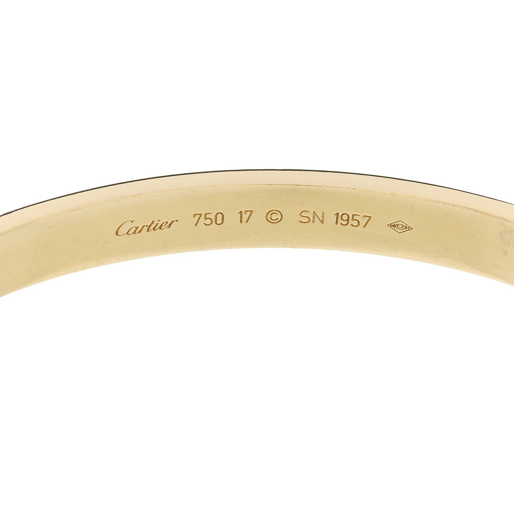 18K Yellow Gold LOVE Bracelet 17