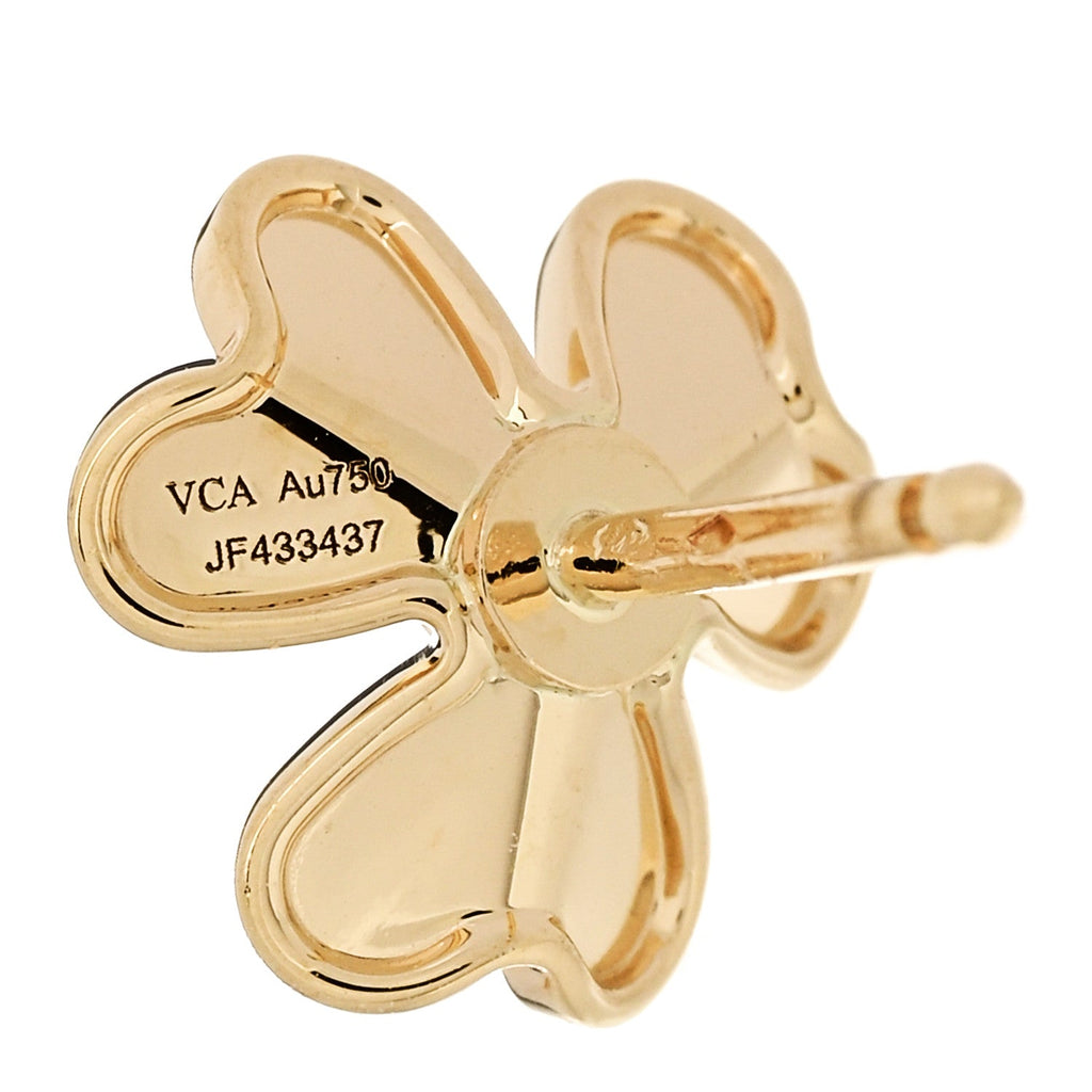 18K Yellow Gold Diamond Mini Frivole Earrings